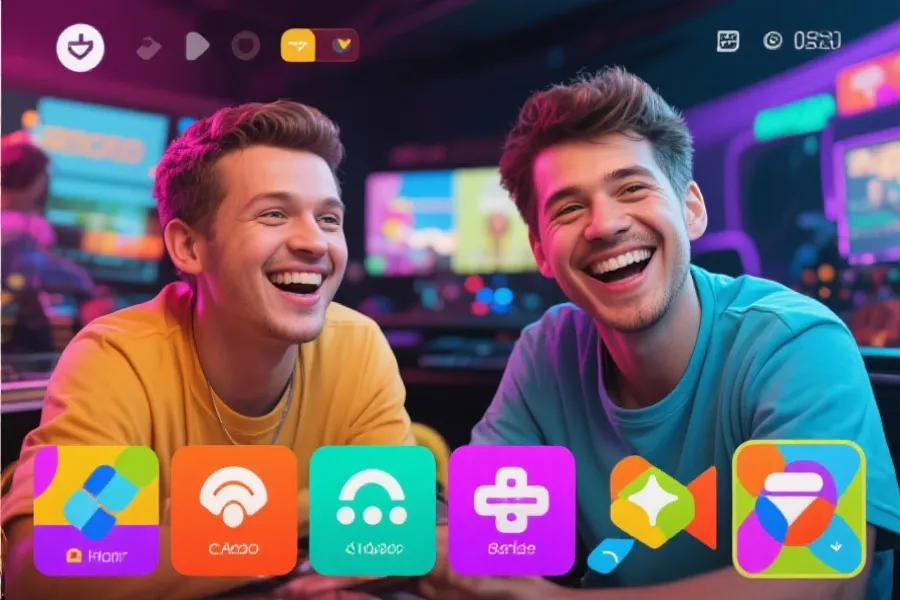 轻松娱乐氛围示意